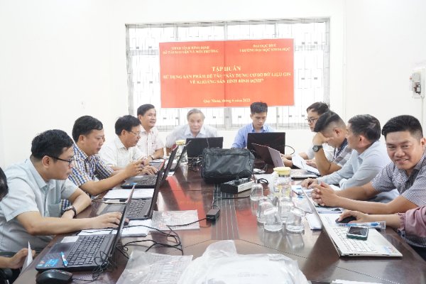 Sở Tài nguyên và Môi trường tổ chức Tập huấn sử dụng sản phẩm của Đề tài: “Xây dựng cơ sở dữ liệu GIS về khoáng sản tỉnh Bình Định”