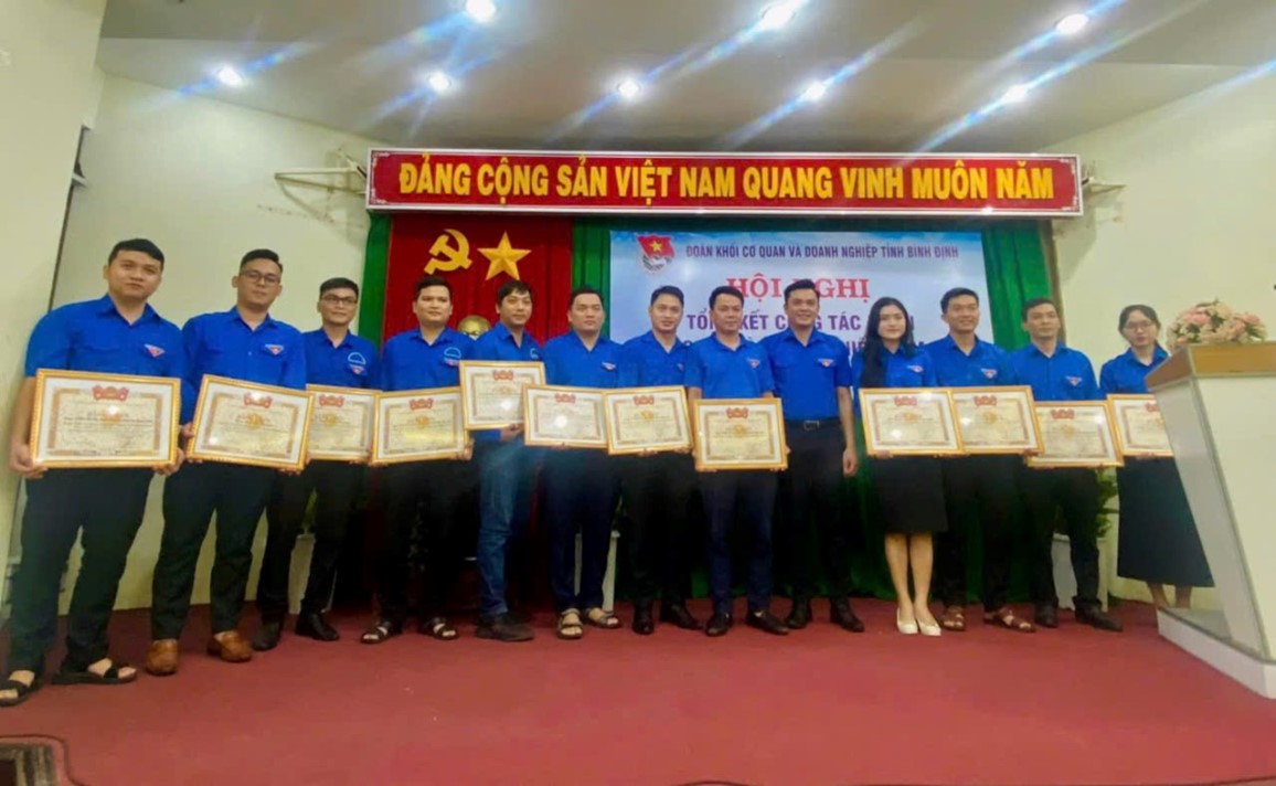 Hoàn thành xuất sắc nhiệm vụ năm 2024, Đoàn Sở Tài nguyên và Môi trường vinh dự nhận Bằng khen của Ban Chấp hành Tỉnh đoàn Bình Định